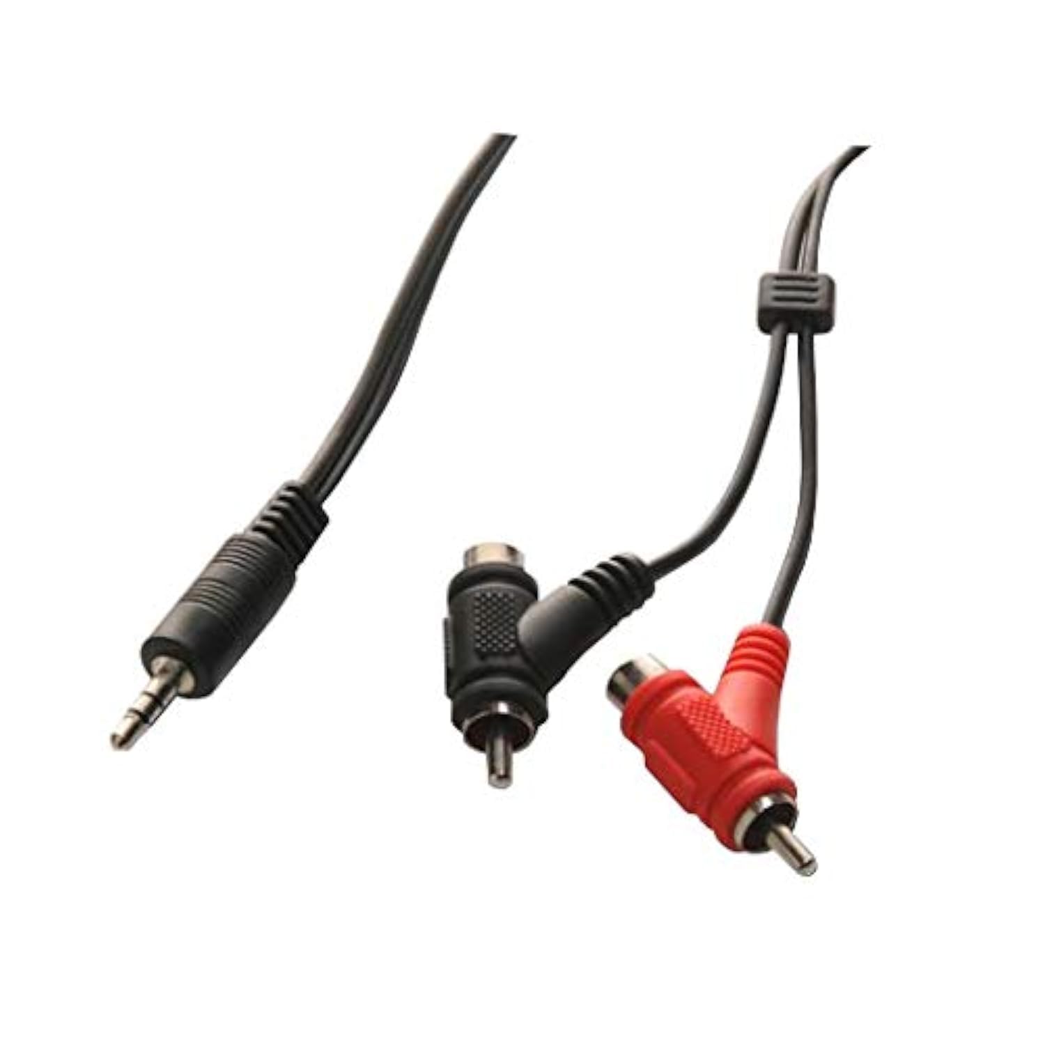 PremiumCord 2m 3.5mm to 2xRCA Male/Female Audio Cable for Smartphone, Computer, Speaker, Headphone