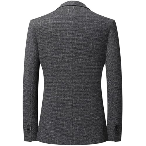 Men's Dark Gray Lightweight Slim Fit Blazers Spring Autumn Business Casual Travel Suit Coat Daily Versatile3