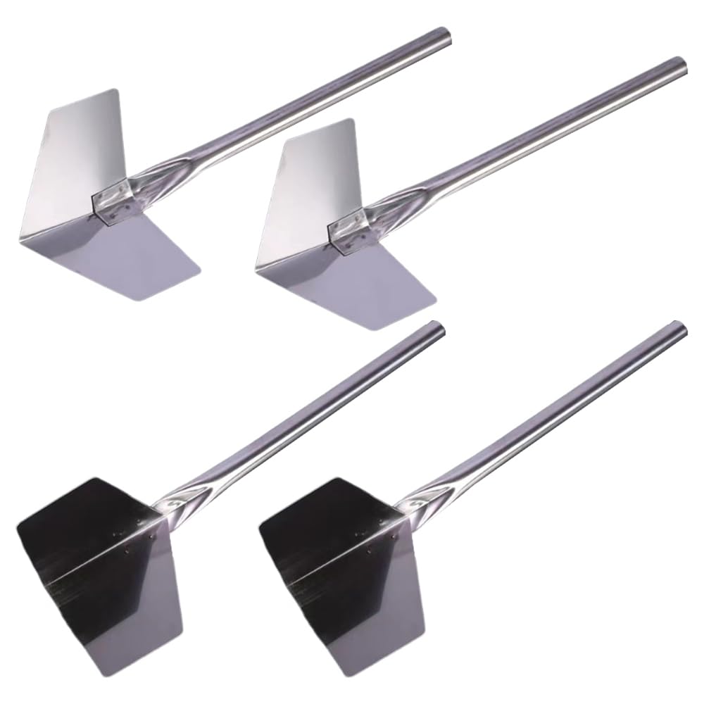 4 Pcs Inside & Outside Corner Trowels, Stainless Steel Plastering Tools for Drywall Corner Shaping & Building Projects