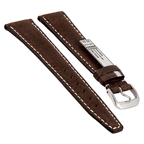 Preisvergleich Produktbild RIOS1931 Uhrenarmband echtes Schweinsleder 390720 Mokka Bandanstoss 20 mm