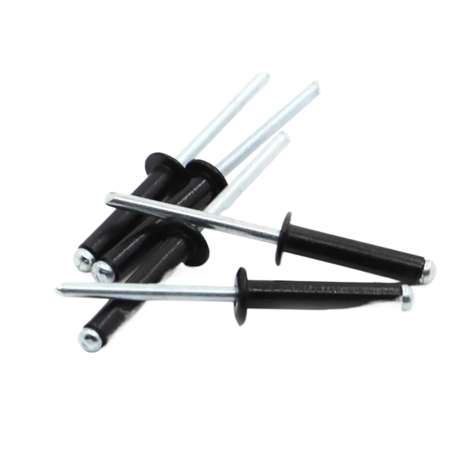 Pop Rivets Aluminium Black Aluminium Dome Round Head Pop Open Hollow Pull Blind Rivet Decoration Nail Rebite Rivet M2.4-M5(M2.4 20pcs,6mm)