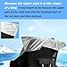VisionKids Baby Car Seat Sun Shade Cover with Free Storage Bag Included | Infant Car Seat Heat Protector | UV Protection Cooler Cover | Keeps Toddler Seat Cool in Baby Car | Travel Accessories Silver