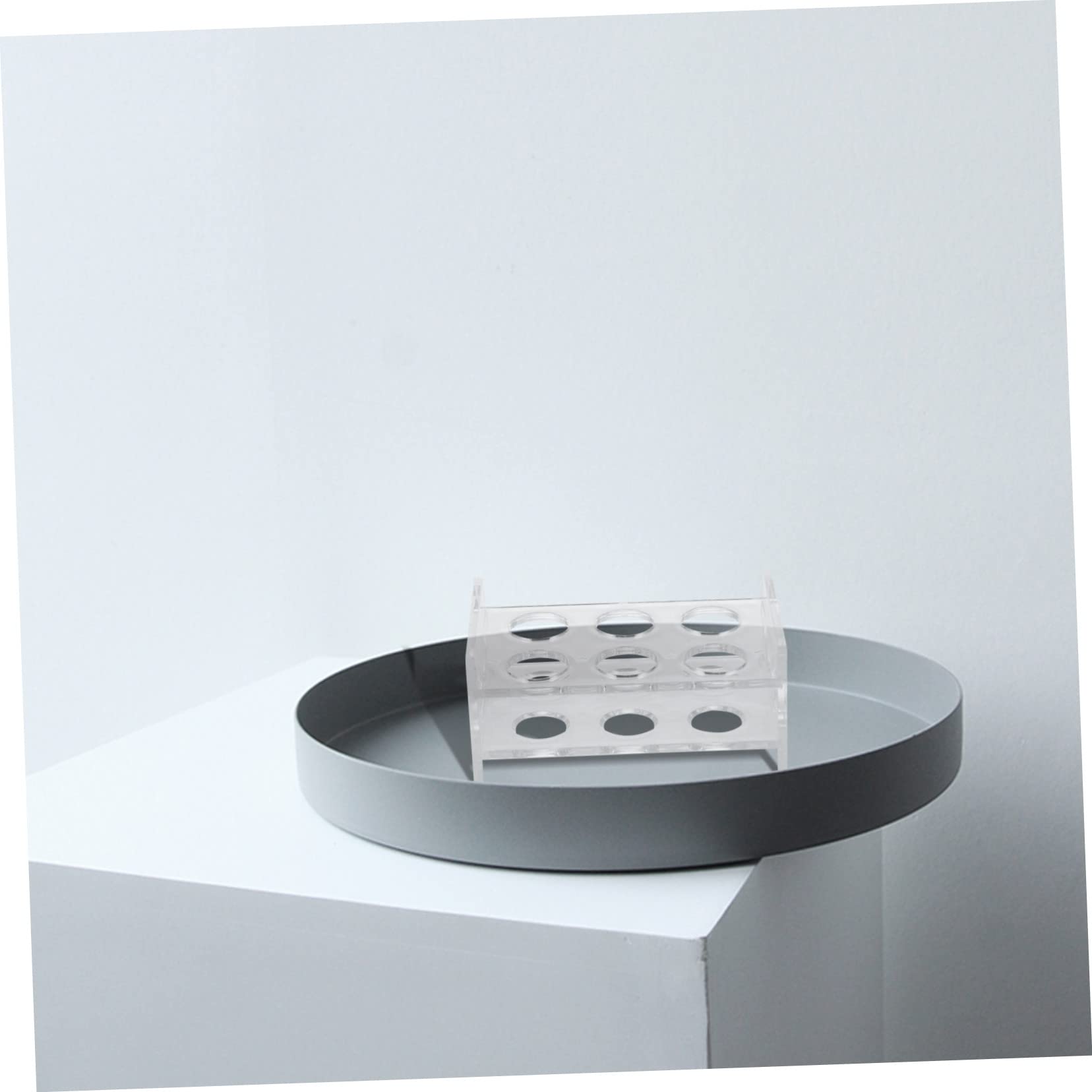 KICHOUSE Party Acrylic Shot Glass Organizer Rack Rows Lightweight Display Stand for Home Bar Kitchen Patio Pool Washable Reusable Shot Glass Holder