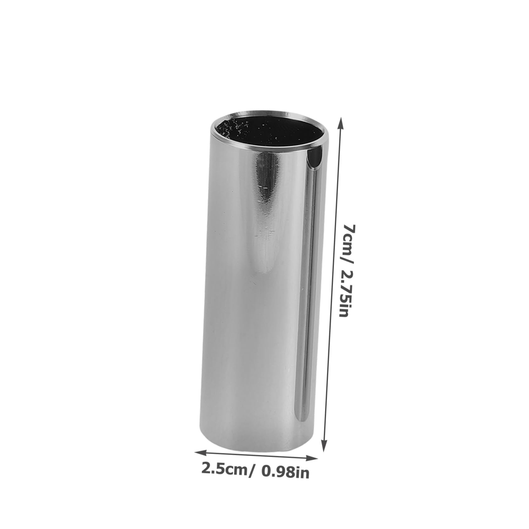 HEMOTON 4pcs Stainless Steel Guitar Slides for Acoustic Electric Guitars Different Lengths