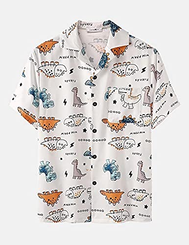 Image of Men's Poly Lycra Digital Printed Shirts with Pajama Shorts Night Suit Set