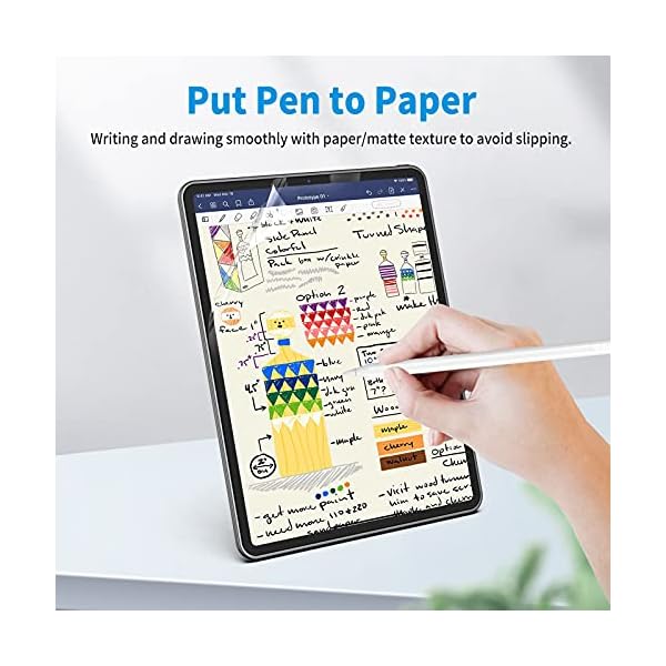 XIRON 2 Stück Paperfeel Schutzfolie Kompatibel mit iPad Pro 12.9 Zoll (2022/2021/2020/2018), iPad Pro 12.9 Matt Papier… – Bild 3