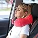 Travel Pillow, Memory Foam Neck Pillow with 360-Degree Head Support Comfortable Airplane Pillow with Storage Bag Lightweight Traveling Pillow for Sleeping, Car, Train, Bus and Home Use(Red)