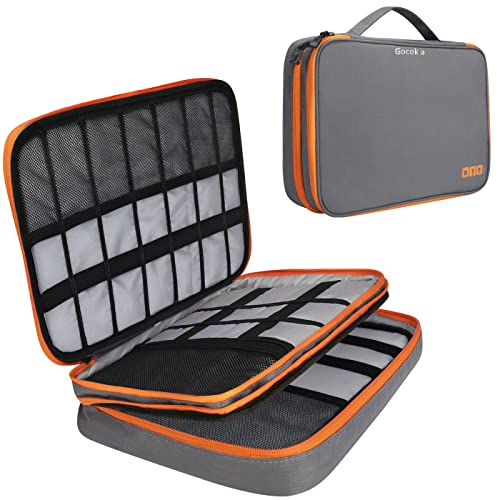 Organizador de Accesorios electrónicos de Viaje, Cokia, Bolso de Almacenamiento de Gran Capacidad, Organizador de Cables, Bolsa de Transporte Impermeable para computadora portátil de 11,6