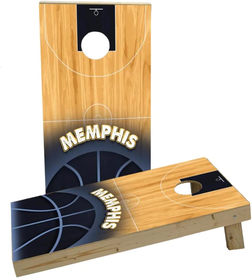 Basketball Memphis Custom Cornhole Board Game Set