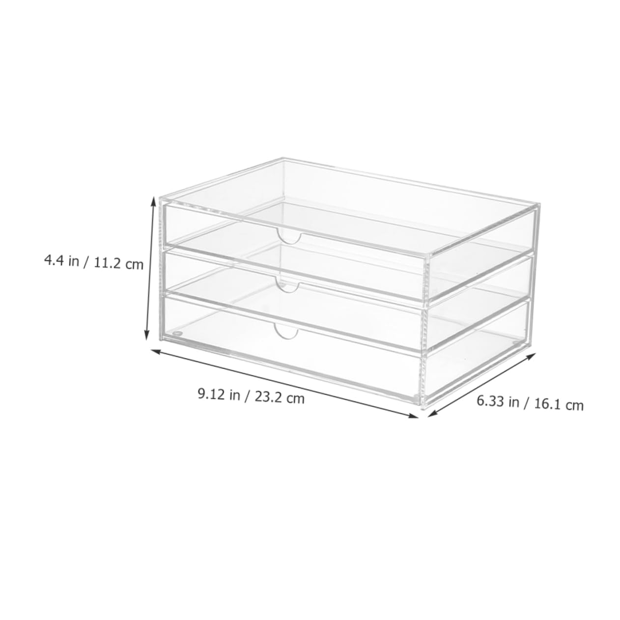 MAGICLULU Organisateur de Tiroirs à 3 Couches Transparent en Acrylique