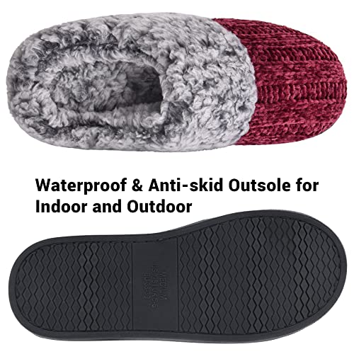 Women's House Slippers Memory Foam Fuzzy Slip on Slide Slippers Ladies Soft Bedroom Shoes for Indoor & Outdoor4