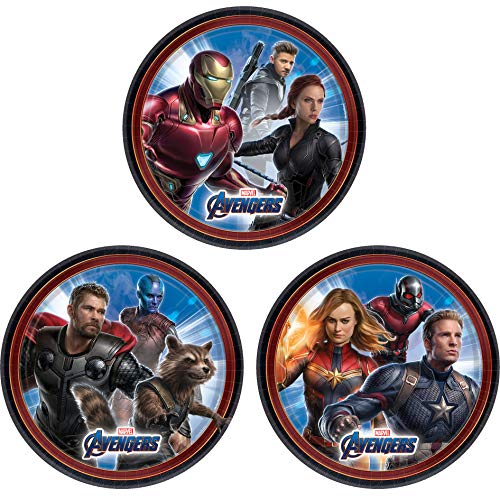 "Avengers Endgame " Round Party Party Plates 7", 8 Ct.