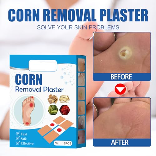 Self-Adhesive Corn Removers for Feet - Corn Remover Breathable Callus Cushions Plants Composed Corn Pads Foot Care Callus Feet Remover Patch 24PCS