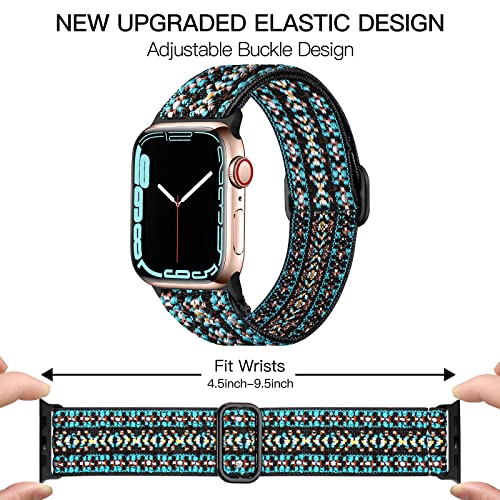 Image of DaQin 3 Pack Stretchy Solo Loop Compatible with Apple Watch Bands Men Women