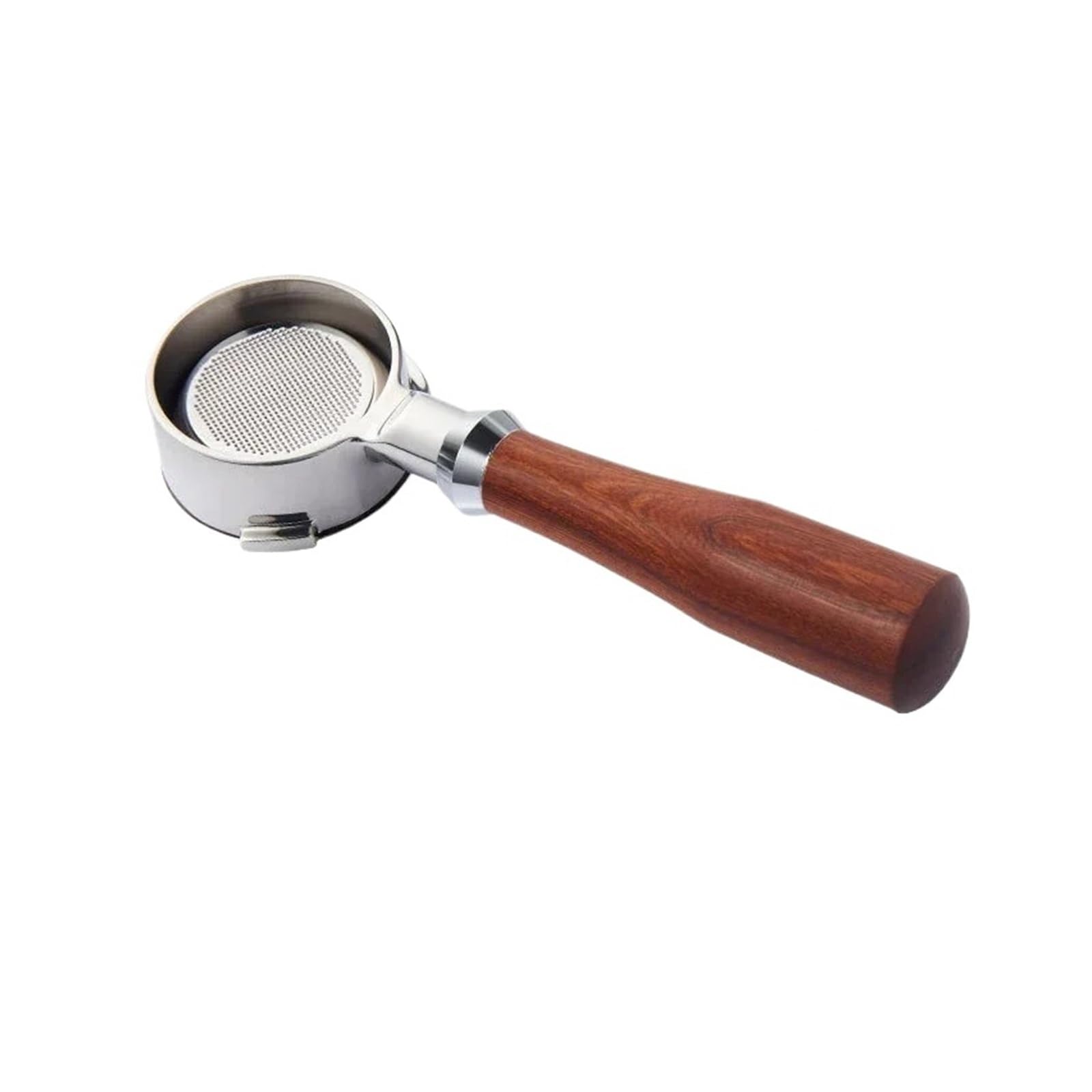 Portafiltro sin fondo de 58 mm y 3 orejas, compatible con Barsetto/compatible con Oster, herramienta de barista con filtro de mango de espresso de acero inoxidable for cafetera(58mm-E1)