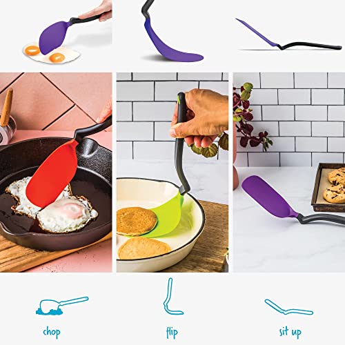 Dreamfarm Chopula – Super Flexible Chopping Sit Up Spatula – Safe For Non-Stick, One Size, Purple #TOP1