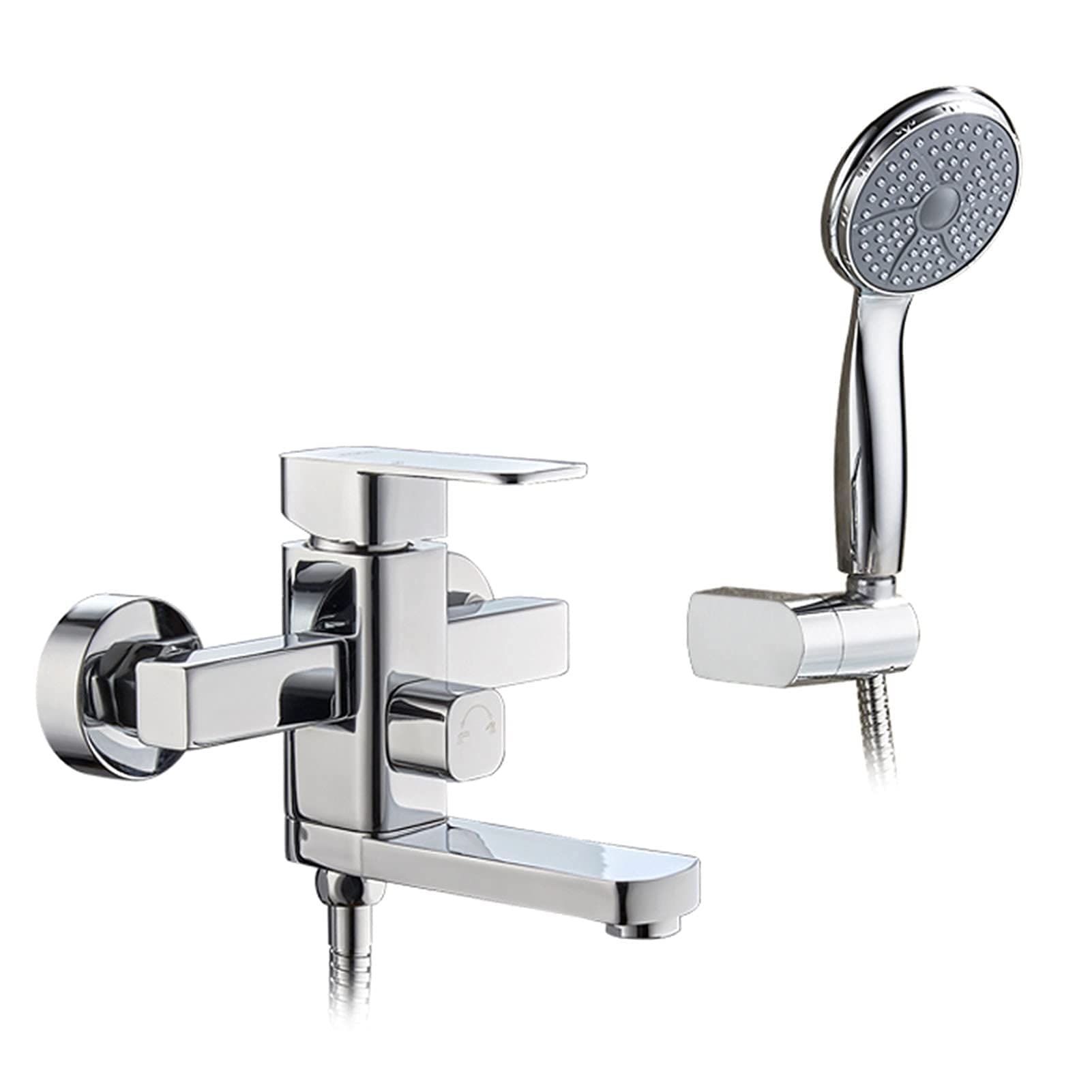 Robinet de baignoire avec douche à main en laiton LWX - 8