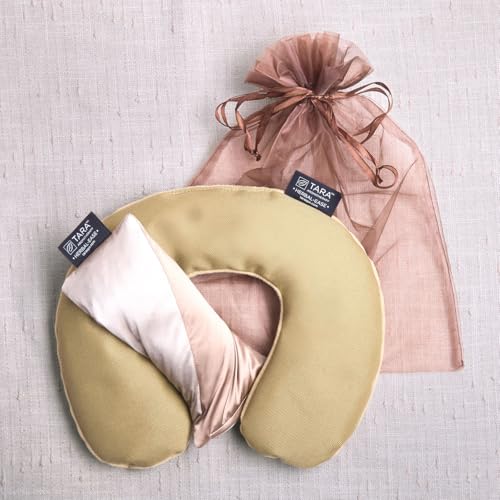 Image of TARA Spa Therapy Herbal-Ease Aromatherapy Pillow Gift Bag Set, Neck + Silk Eye Pillow, Chai