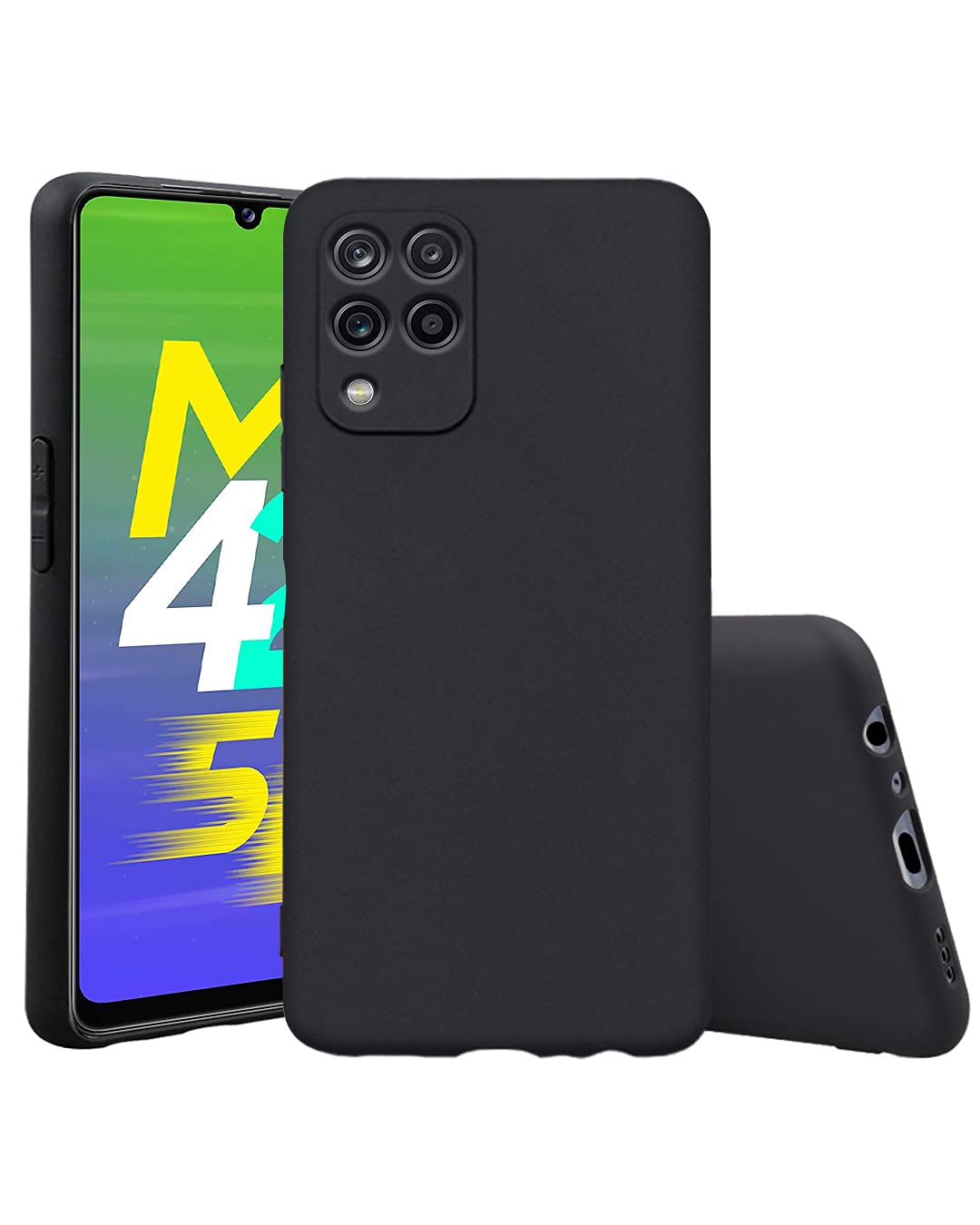 Pikkme Samsung Galaxy M42 Back Cover | Shock Proof Matte Soft Silicon Flexible Back Case Cover for Samsung Galaxy M42 (Black) (B096Q1GNMP) Amazon Price History, Amazon Price Tracker