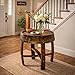 Bifopin Whiskey Barrel Table, Handcrafted Wooden Wine Barrel End Table for Living Room, Home Bar & Covered Patio, Bourbon Barrel Table for Airbnb, Entryway & Bar Décor