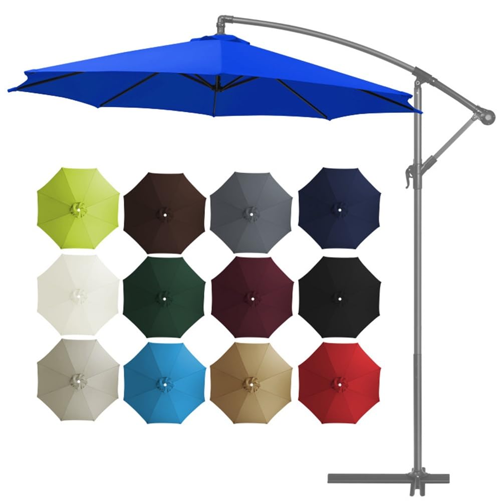 Pokrowiec na parasol tarasowy 3,5 m, zamienny baldachim na stół na zewnątrz, pasuje do żeber 6/8 cm, trwała tkanina parasolowa do ogrodu przydomowego i na plażę