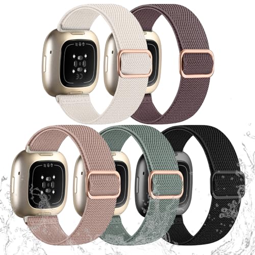 Image of Odbeai Stretchy Bands Compatible with Fitbit Versa 3 /Versa 4 /Sense 2 /Sense