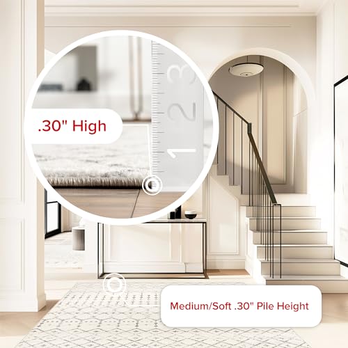 Nuloom RZBD16A-O406 Oval 4X6 Moroccan Blythe Area Rug, Grey, Faded Bohemian Design, Stain Resistant, For Bedroom, Dining Room, Living Room, Hallway, Office, Kitchen thumb #4