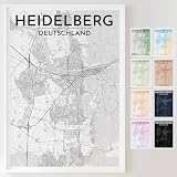 Mapdify Heidelberg personalisiertes Stadtposter, dein 