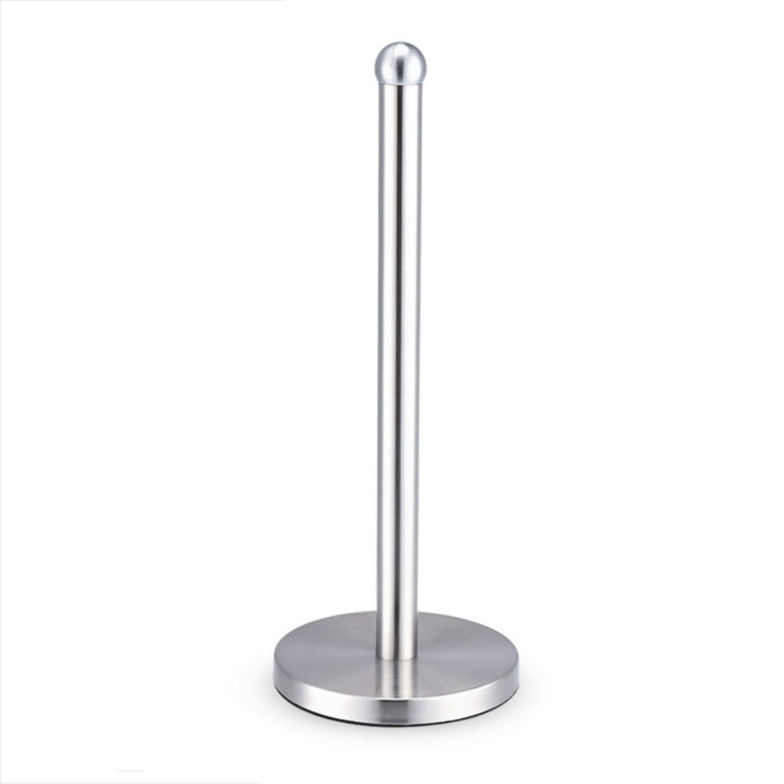 Okngr Kitchen Roll Holder Free Standing Paper Towel Holder Stainless Steel Vertical Paper Hand Towel Holder Countertop Paper Tissue Holder Organizer for Kitchen Living Room