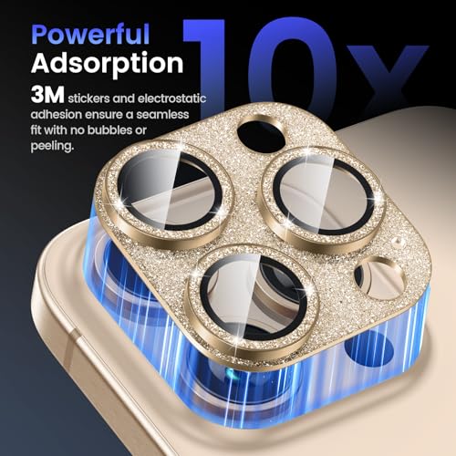 Protection d'objectif iPhone 16 Pro Max anti-rayures en alliage d'aluminium noir