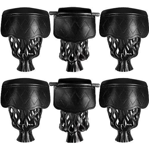 Collapsar Pool Table Pockets Leatherette Billiard Pockets Set of 6 Replacement Pockets for Pool Table Accessories