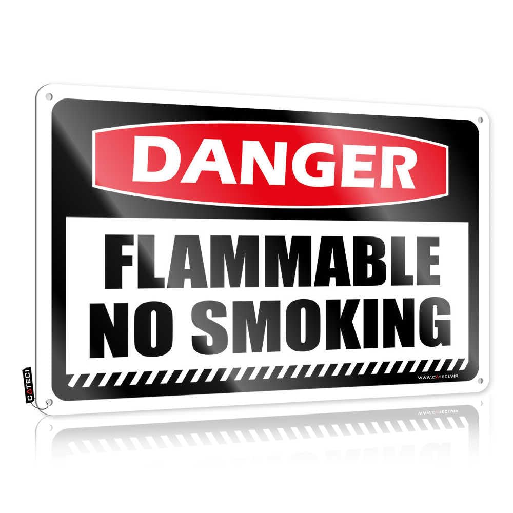 Bar For Man Cave Danger Flammable No Smoking Tin Sign Signs For Man Cave Hot Beer Tin Sign(30X40CM)