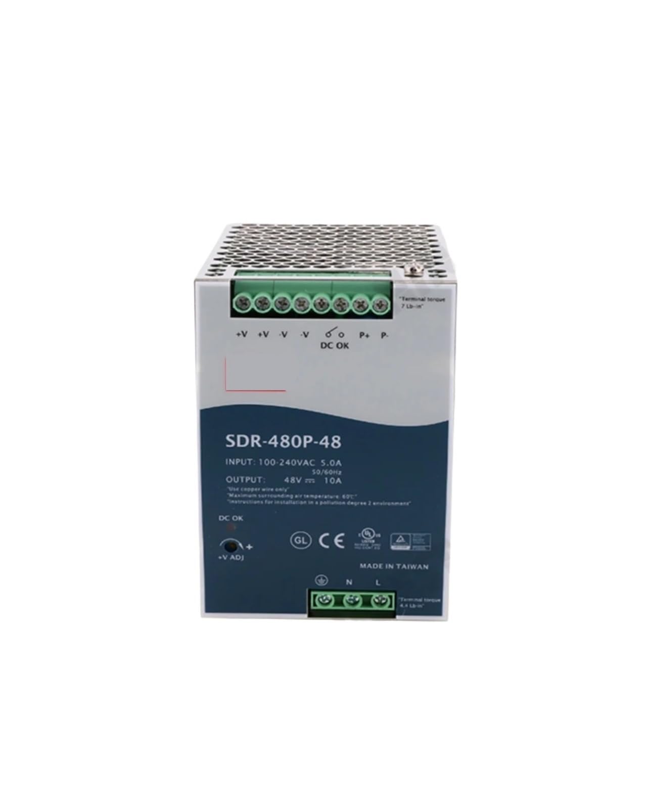 ANERTQUIH SDR-480P 24/48V Rail DC Switching Power Supply 480W