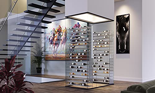 Soporte VintageView Evolution Wine Tower 72" Metal y Acrílico miniatura 2