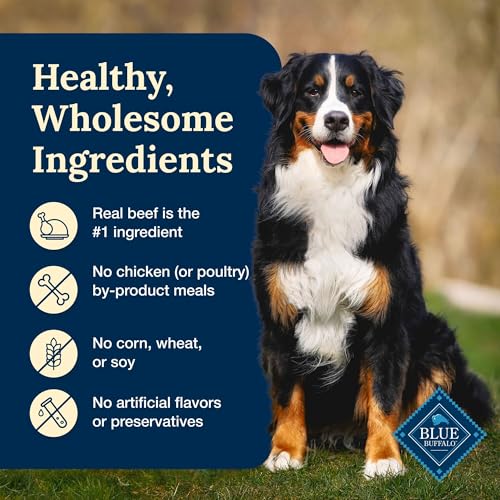 Image of Blue Buffalo Delectables Natural Wet Dog Food Toppers, Hearty Beef Cuts in Gravy, 3-oz (24 Pouches)