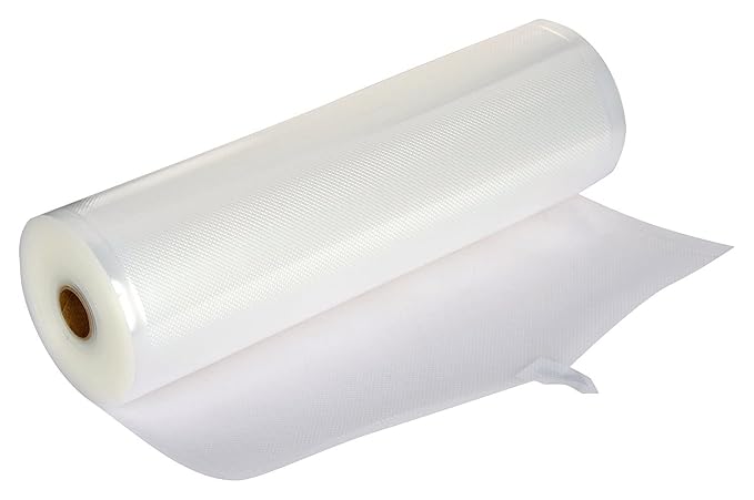 ENEM Vacuum Sealer Roll, 20cm x 5Mtr, Microwavable Food Bags, Ideal for Storage, Meal Prep, With 100 Micron Thickness