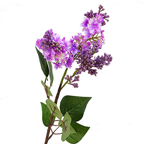 1 Pc Fleurs Artificielles Multicolores Fleurs Artificielles Multicouche, Lilas Artificiel Fausse Fleur Jardin Bouquet De Mariage Fête Maison Café Décor Violet