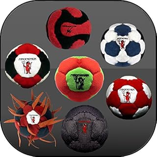 Collection of 7 Pro Footbags Hacky Sack Sand & Iron, Pellets & Iron and Full 100% Raw Iron, All Footbag Weighted at 2.1 Once