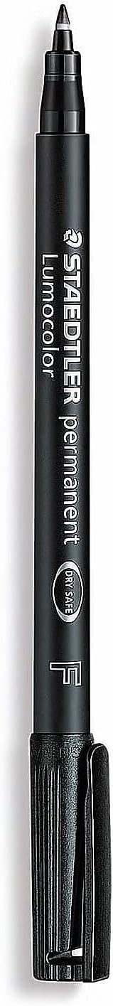 Lumocolor Permanent Markers, Fine Point, Black, 10/Pack (55580-PK10)