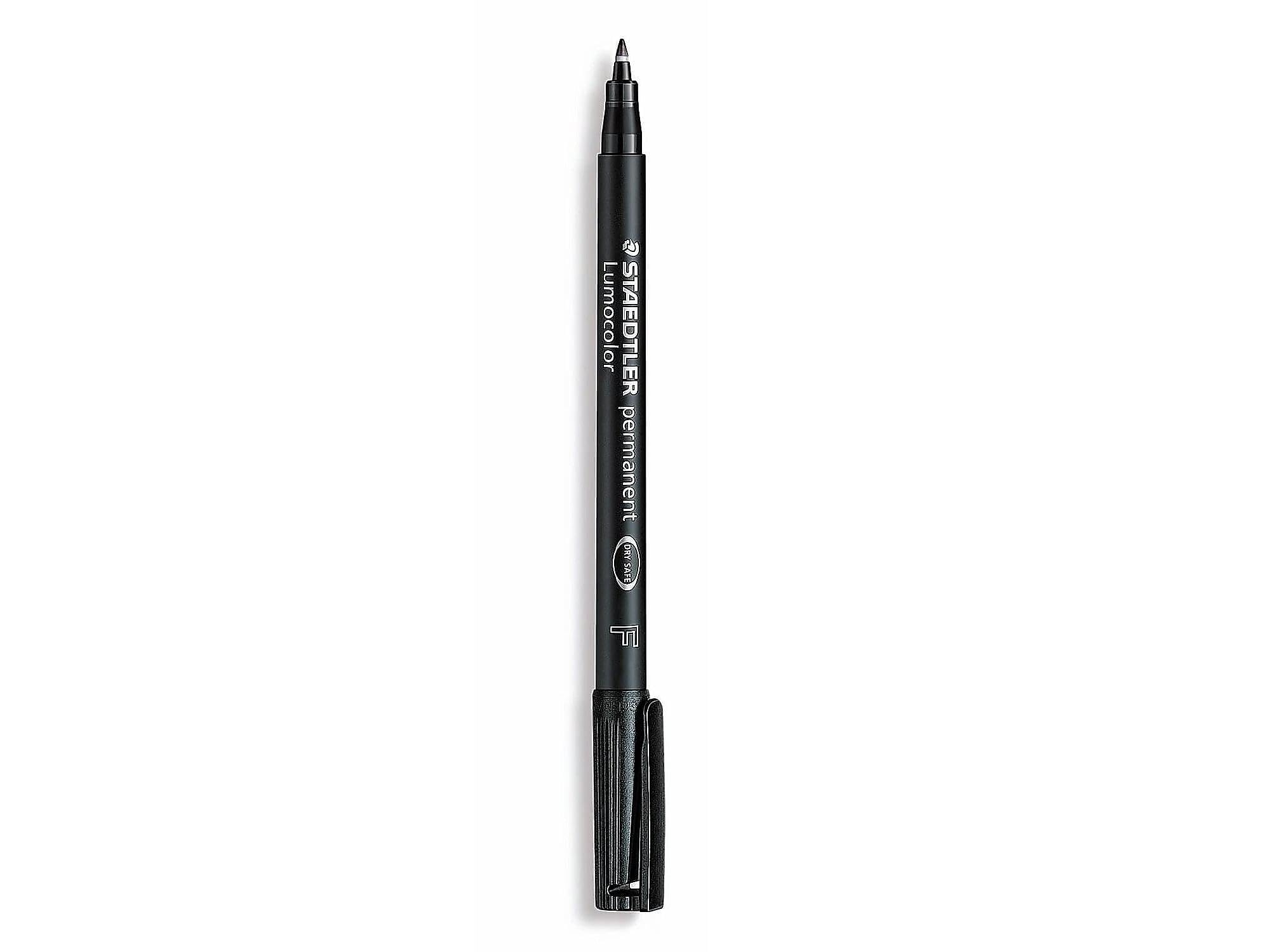 STAEDTLERLumocolor Permanent Markers, Fine Point, Black, 10/Pack (55580-PK10)