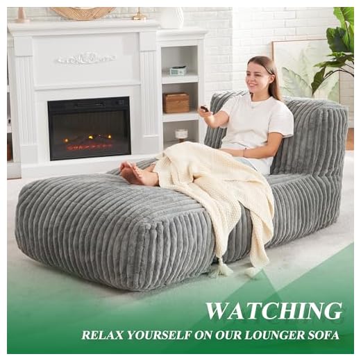Hobestluk Large Bean Bag Lounger Chair