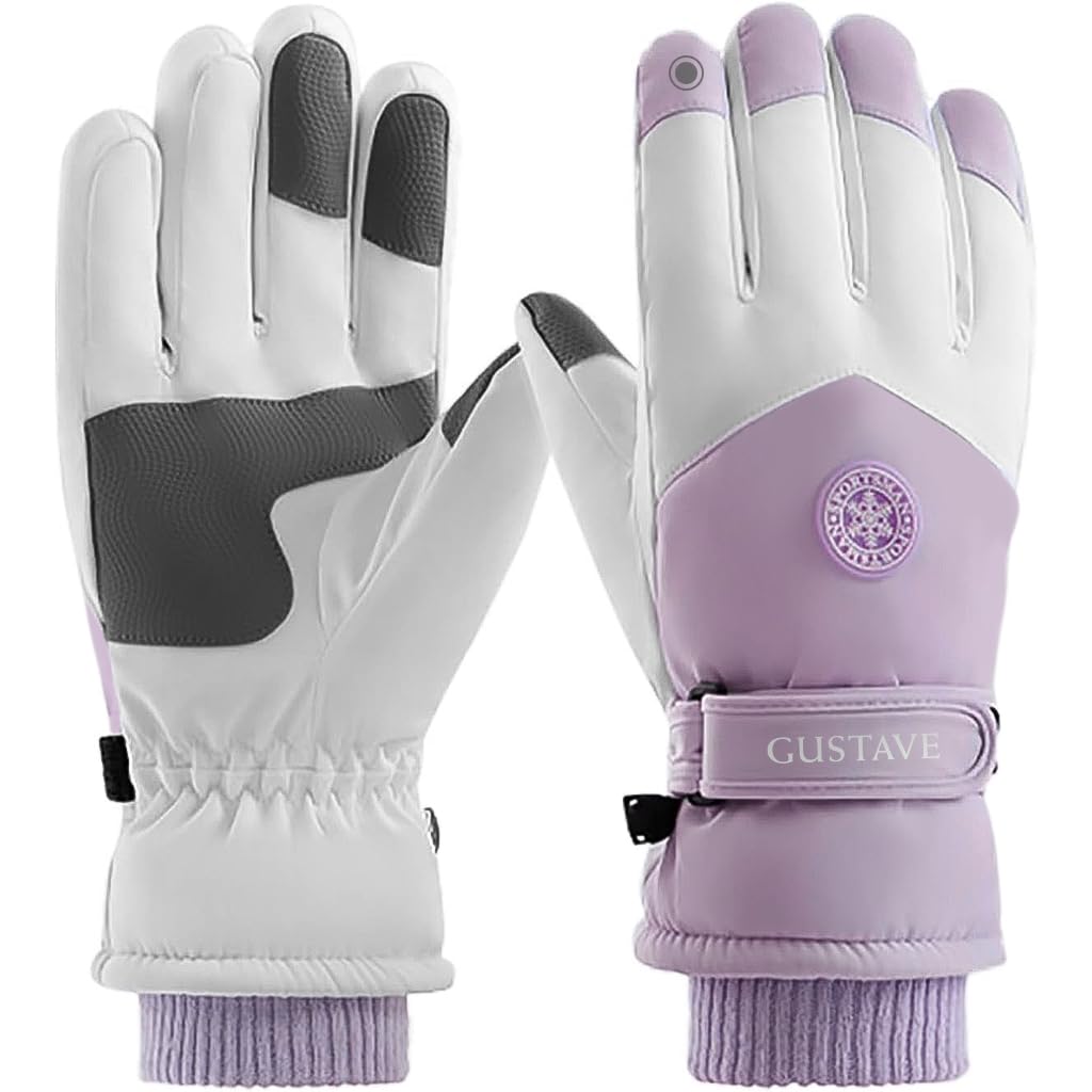 Winter Gloves for Women Warm Splashproof Windproof Riding Gloves Touch Screen Finger Anti-Slip Design, Ski Gloves, Bike Gloves-image-13