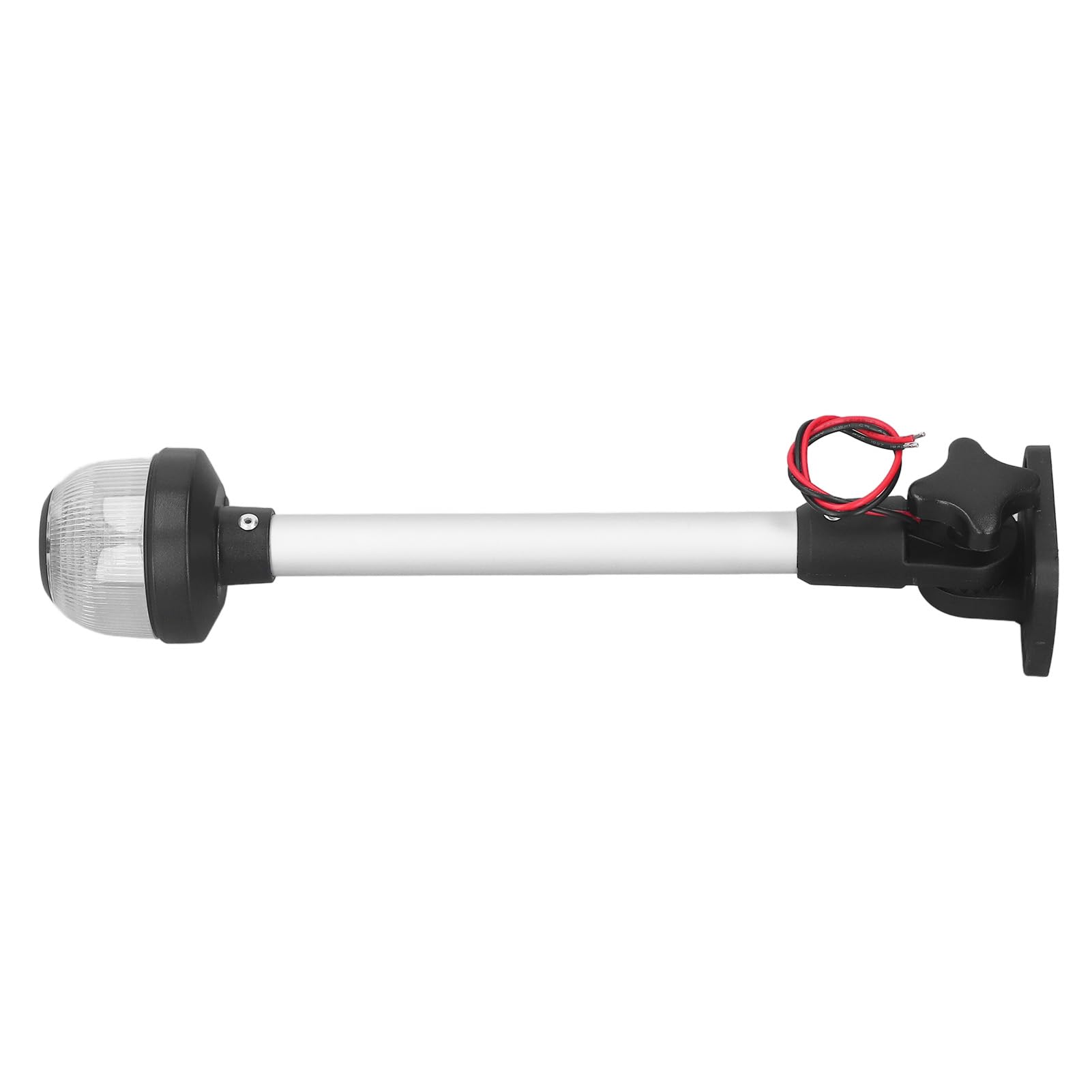 12in Fold Down Boat Stern Light, 3NM Visibility, IP67 Waterproof, White LED, 8?30V DC, Anchor Light for Ships up to 65.6 feet in Length