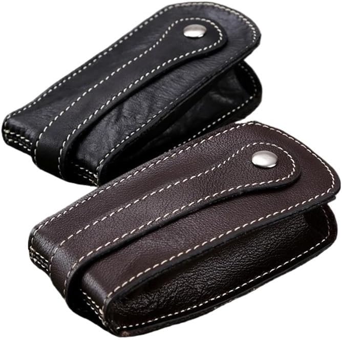 Leather Key Holder Car Storage Bag Case