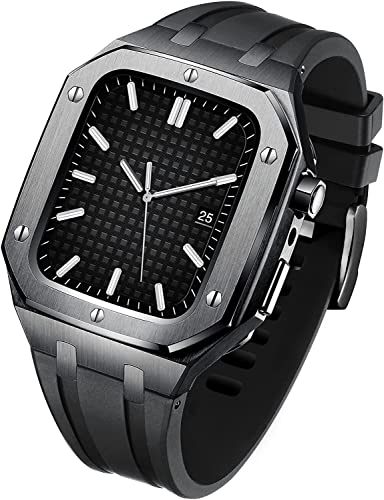 Boîtier en acier inoxydable pour Apple Watch Series 7 pour protéger l'écran des chocs