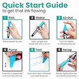 Liquid Chalk Pens (10 Pack) with Gold & Silver - Bold Dry Erase Marker Pens for Blackboard, Windows, Chalkboard Signs, Bistro - 6mm Reversible Tip - Image 9