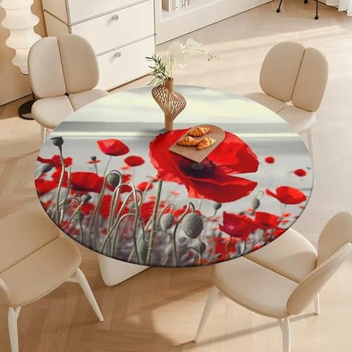 Nappe ronde élastique pour protéger la table des plats chauds