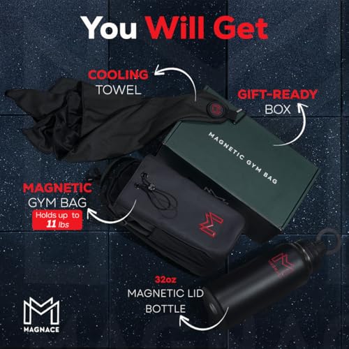 MAGNACE Magnetic Gym Bag Bundle with Accessories