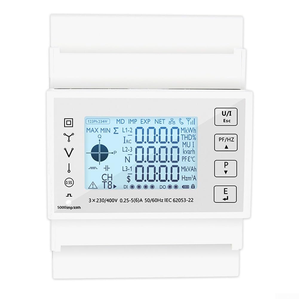 Energiezähler 3-Phasen 230V mit Touchscreen