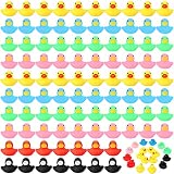 300 Pcs Rubber Ducks Bath Toy, Float Squeak Mini Yellow Ducks, Tiny Shower Rubber Ducks, Bathtub Toy